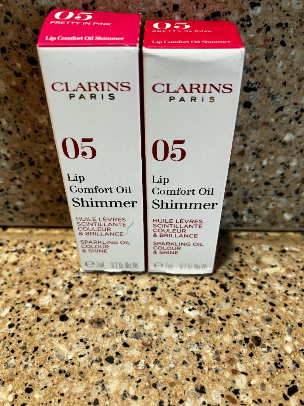 Clarins 2  Lip Comfort Oils! Pretty in Pink 05